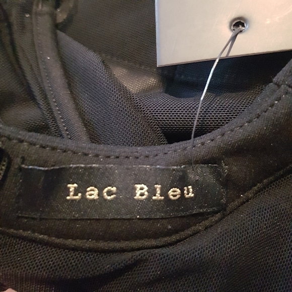Lac Bleu women's size Medium black sexy dress NWT - Picture 9 of 9